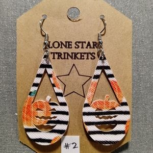 Jack-o-lantern Pumpkin Earrings #2